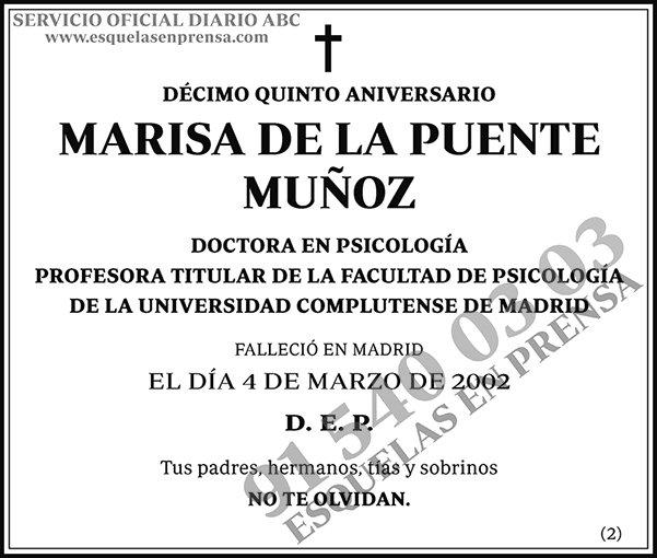 Marisa de la Puente Muñoz